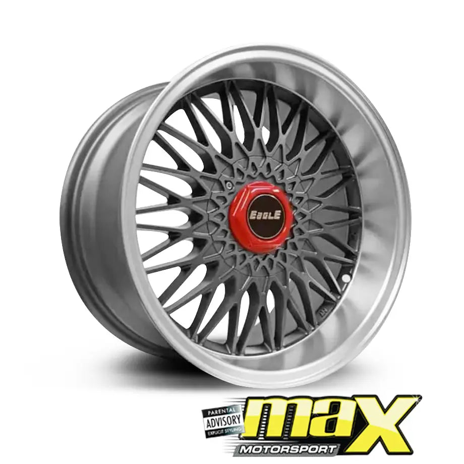 15 Inch Mag Wheel - MX5057-B Eagle Wheel - (4x100 /5x100 PCD)