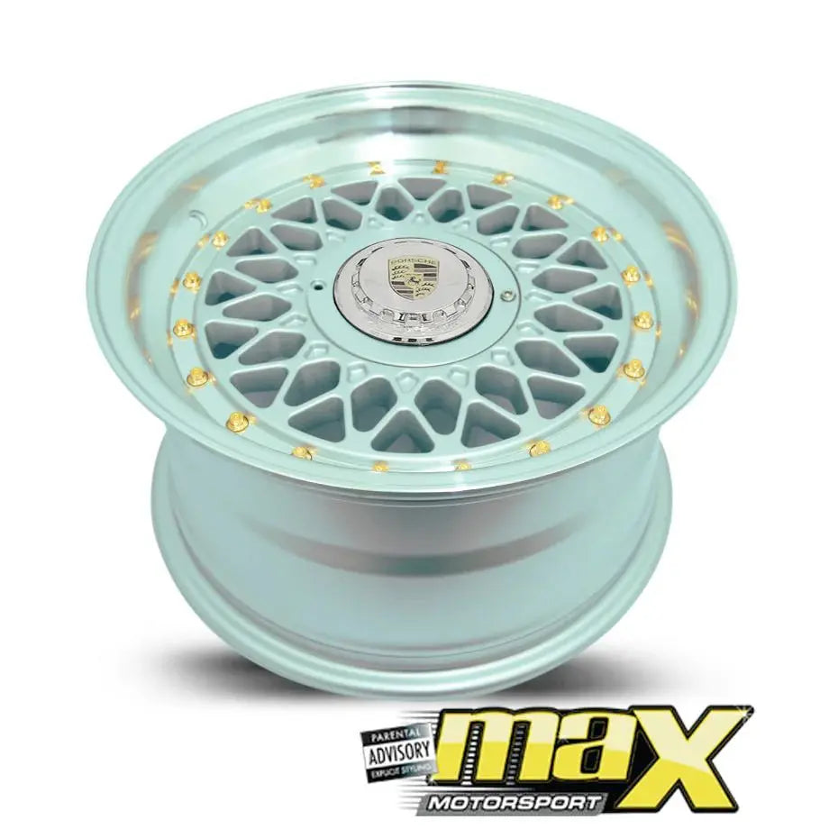 15 Inch Mag Wheel - MX666 Posch Mesh Style Wheel (4x100 / 5x100 PCD)