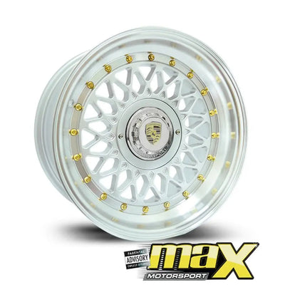 15 Inch Mag Wheel - MX666 Posch Mesh Style Wheel (4x100 / 5x100 PCD)