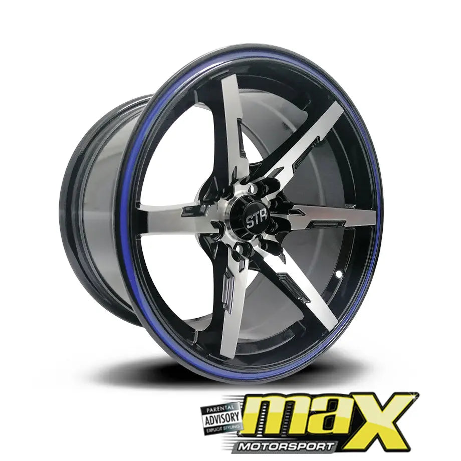 15 Inch Mag Wheel - MX824 STR Concave Wheels (5x100 / 5x114.3 PCD)