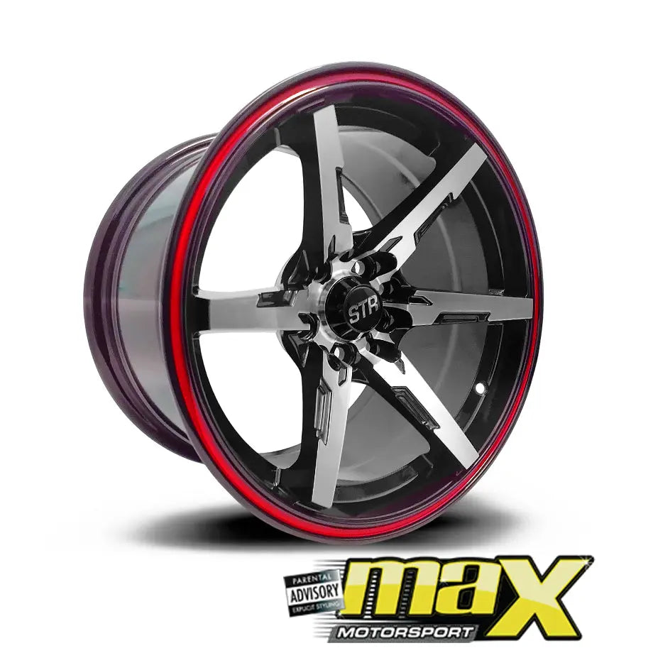 15 Inch Mag Wheel - MX824-RD STR Concave Wheels (5x100 / 5x114.3 PCD)