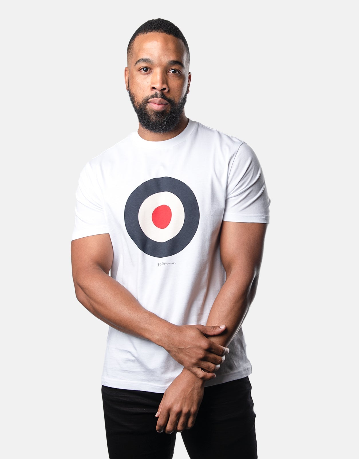 Ben Sherman White Target T-Shirt