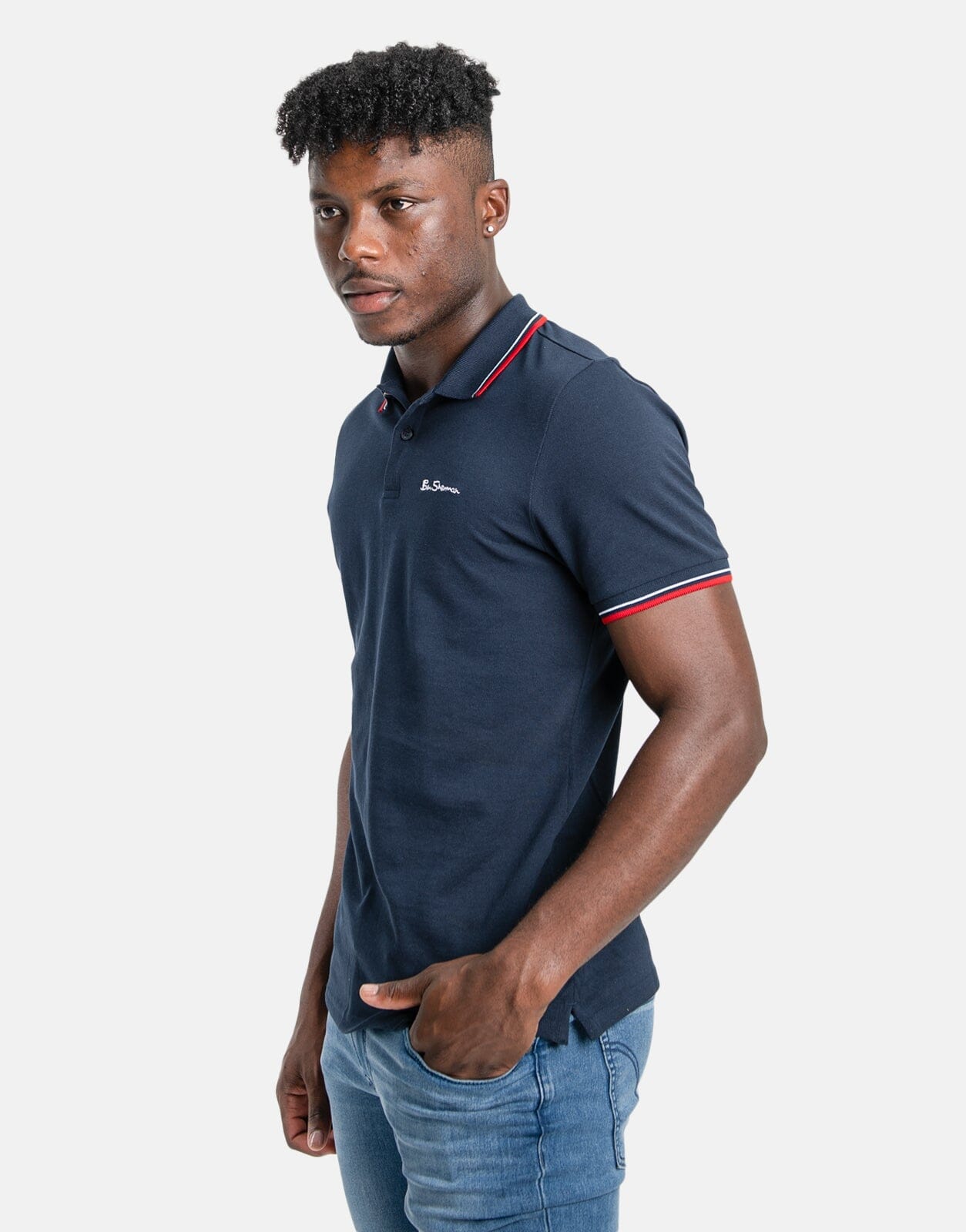 Ben Sherman Romford Blue Polo Shirt
