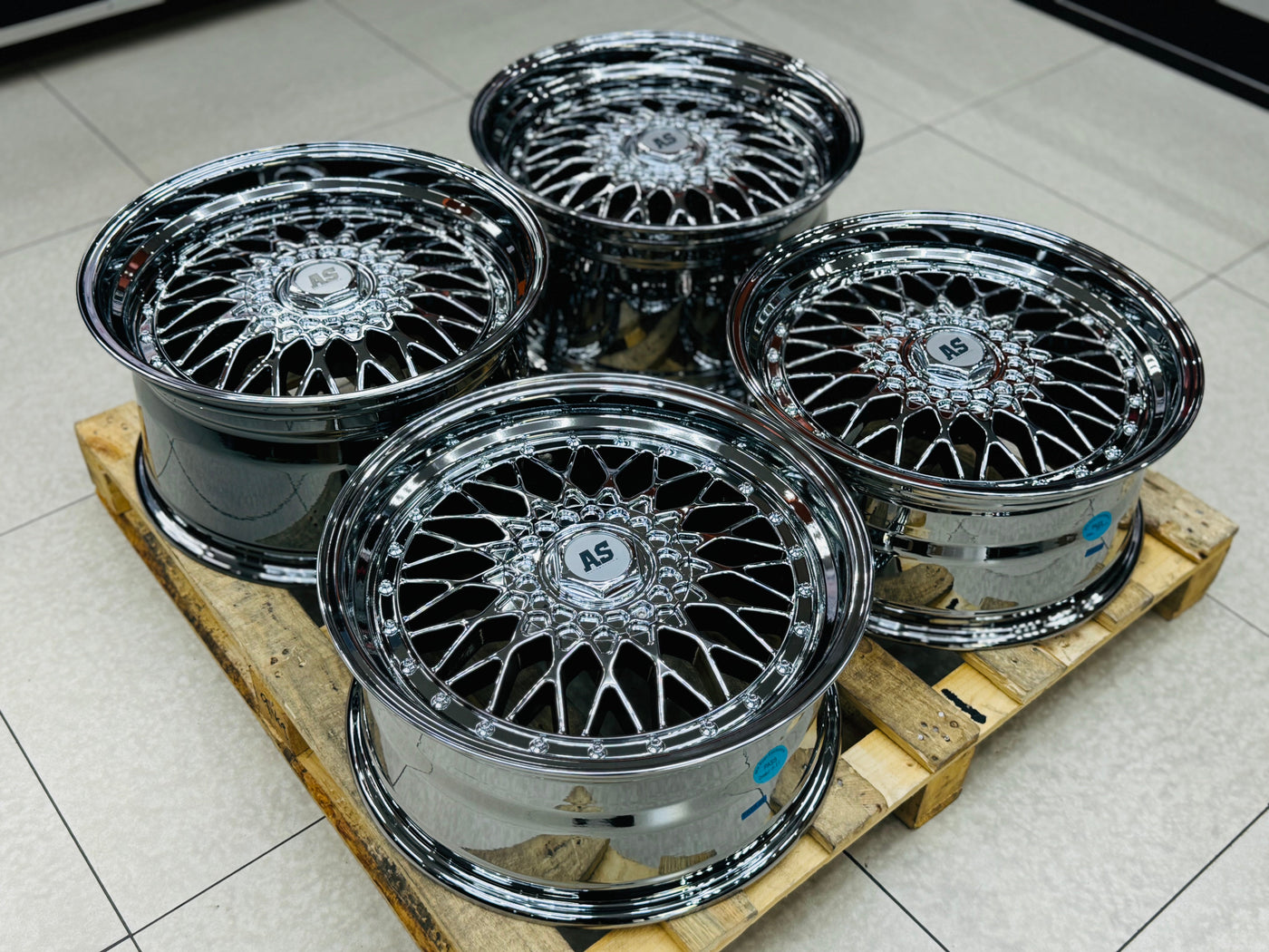 18” AS- MESH 5/100 5/120 SILVER CHROME