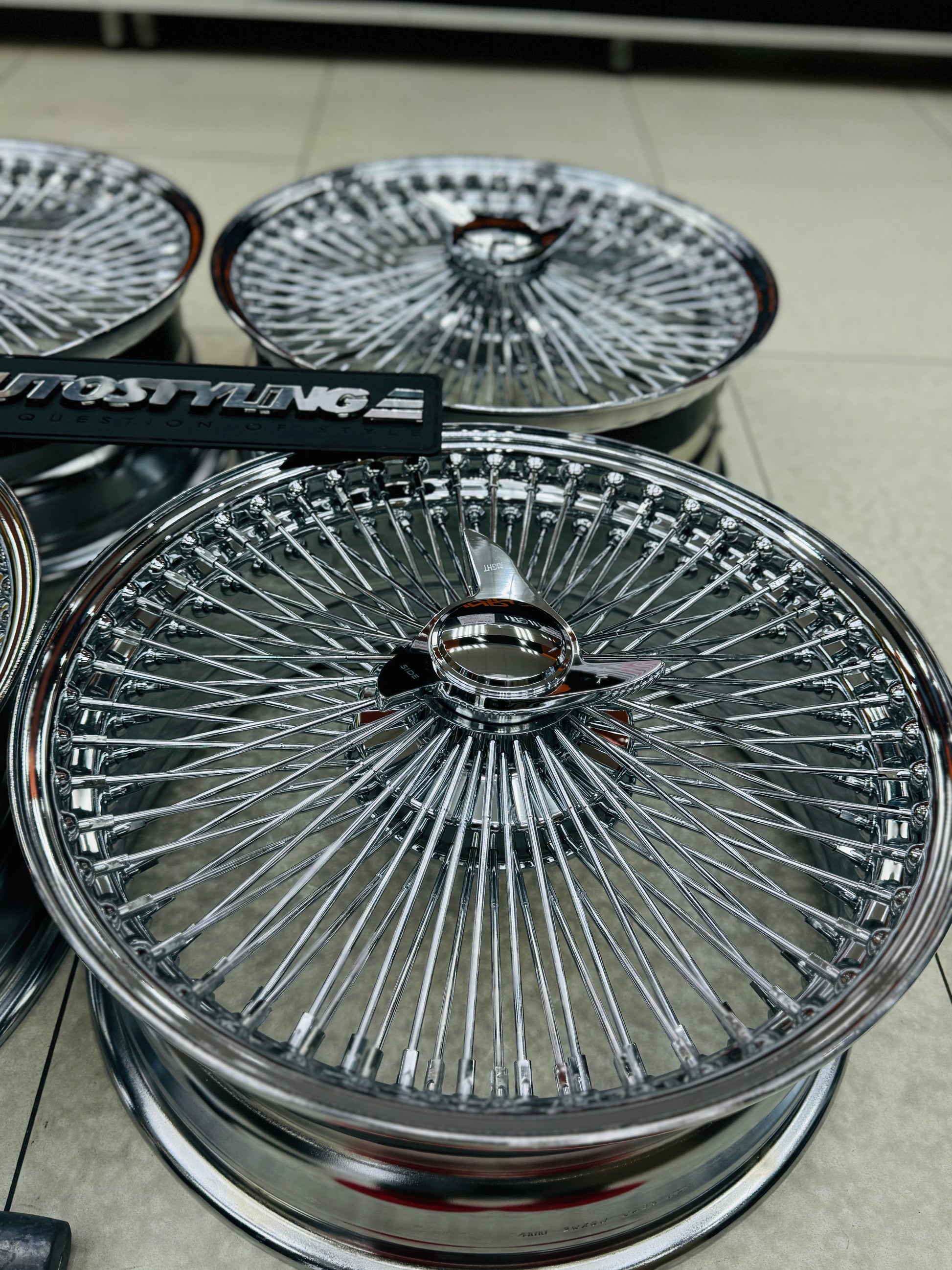 20” AS - 1000 SPOKE WIRE WHEEL FITS ALL CARS