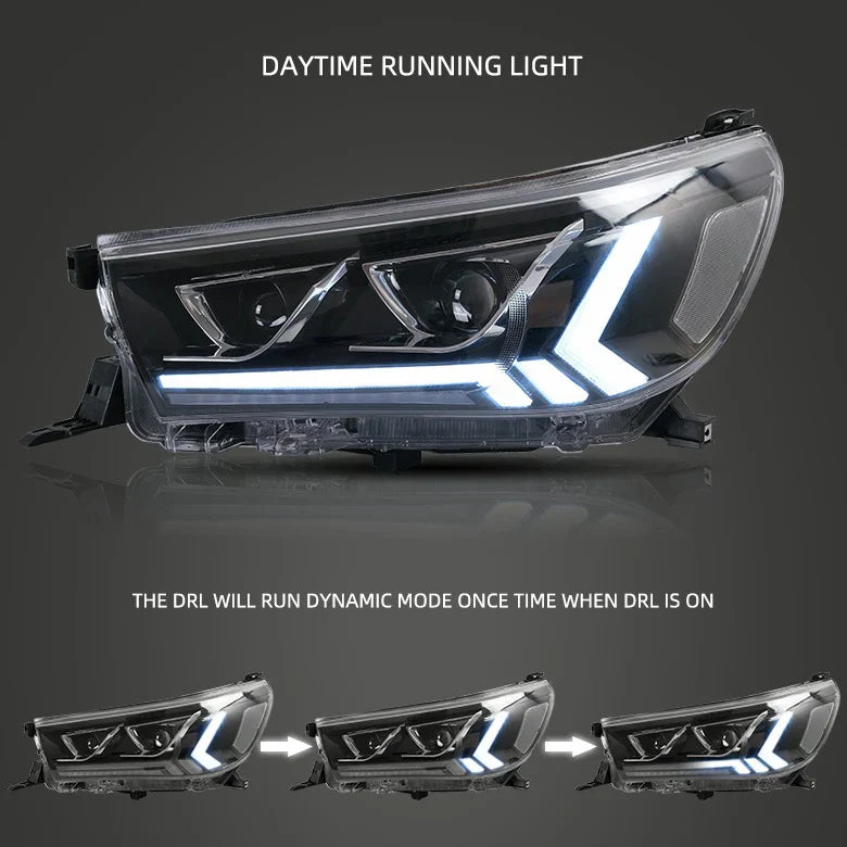 VLAND LED Headlights For 2015-2020 Toyota Hilux Front Lights
