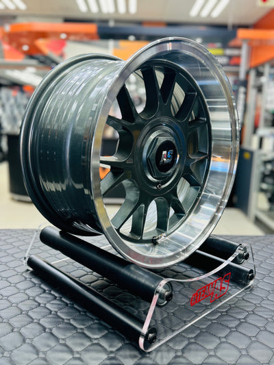 15” AS- 7562 4/100 4/114 gunmetal wheels