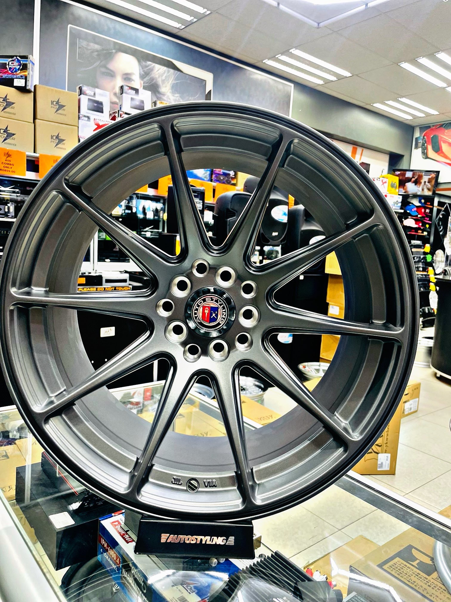 17” AS-XXR 5/100 & 5/114 MATT GUNMETAL