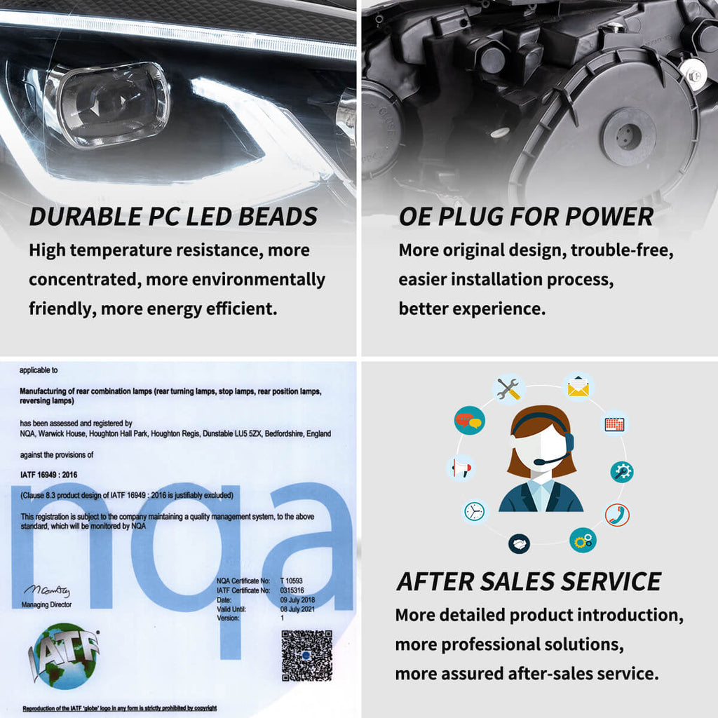 GOLF MK 6 VLAND DUAL BEAM PROJECTOR HEADLIGHTS HID