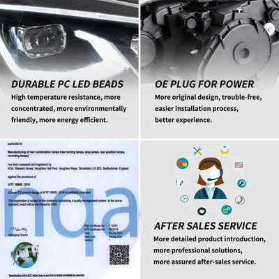 GOLF MK 6 VLAND DUAL BEAM PROJECTOR HEADLIGHTS HID