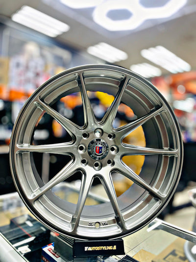 17” AS-XXR 5/100 & 5/114 TITANIUM SILVER
