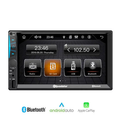 7 Inch Roadstar MP5 Double Din With Apple Carplay & Android Auto