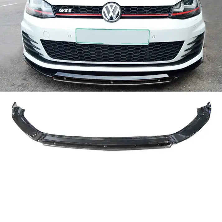 Suitable To Fit - VW Golf 7 / 7.5 GTI 4-Piece Gloss Black Front Spoiler