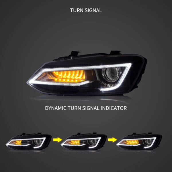 VLAND VW POLO 6 TUBE LED HEADLIGHT