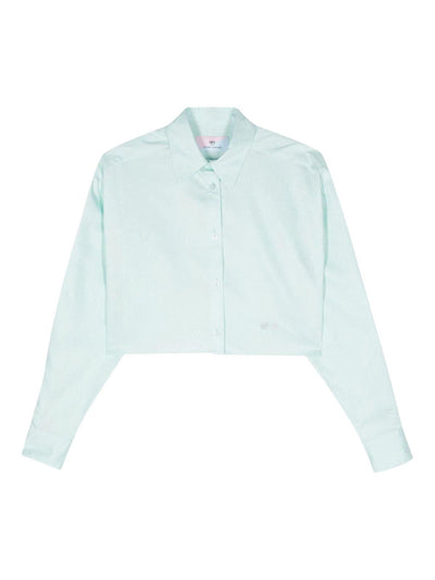 Chiara Ferragni Jacket Track Crop Aqua