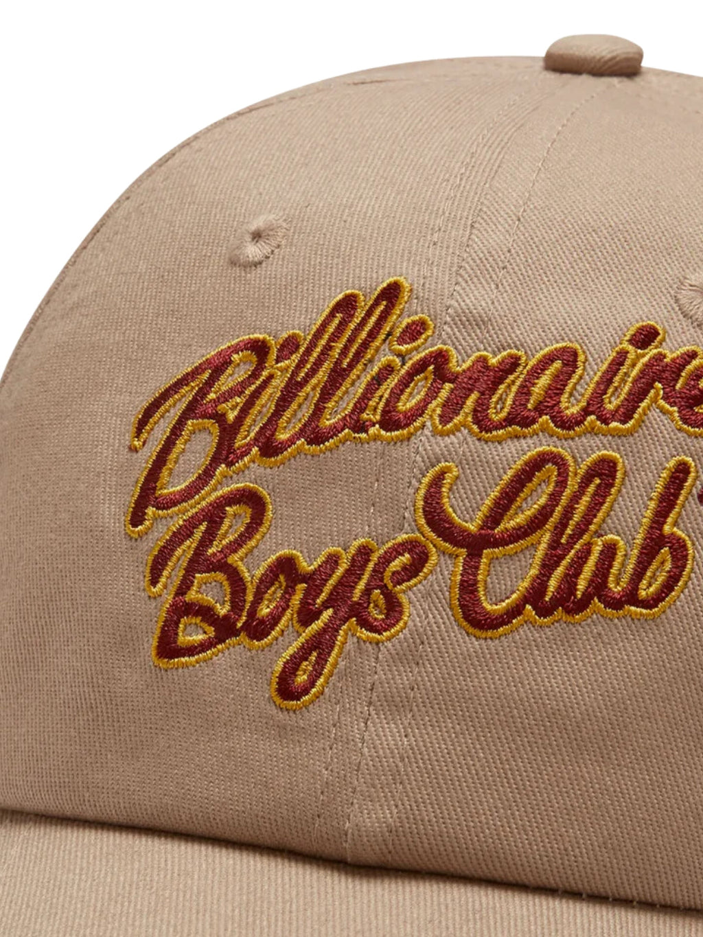 Billionaire Boys Club Cap Script Embroidered Logo Beige