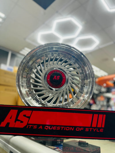 15” AS- SUPERFIN HYPER SILVER  4/100 4/114  wheels