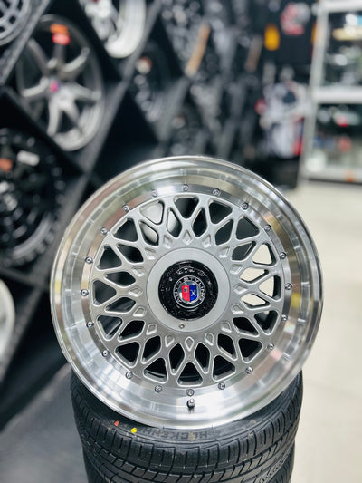 17'' AS-P- MESH 4/100 4/108 SILVER WHEELS