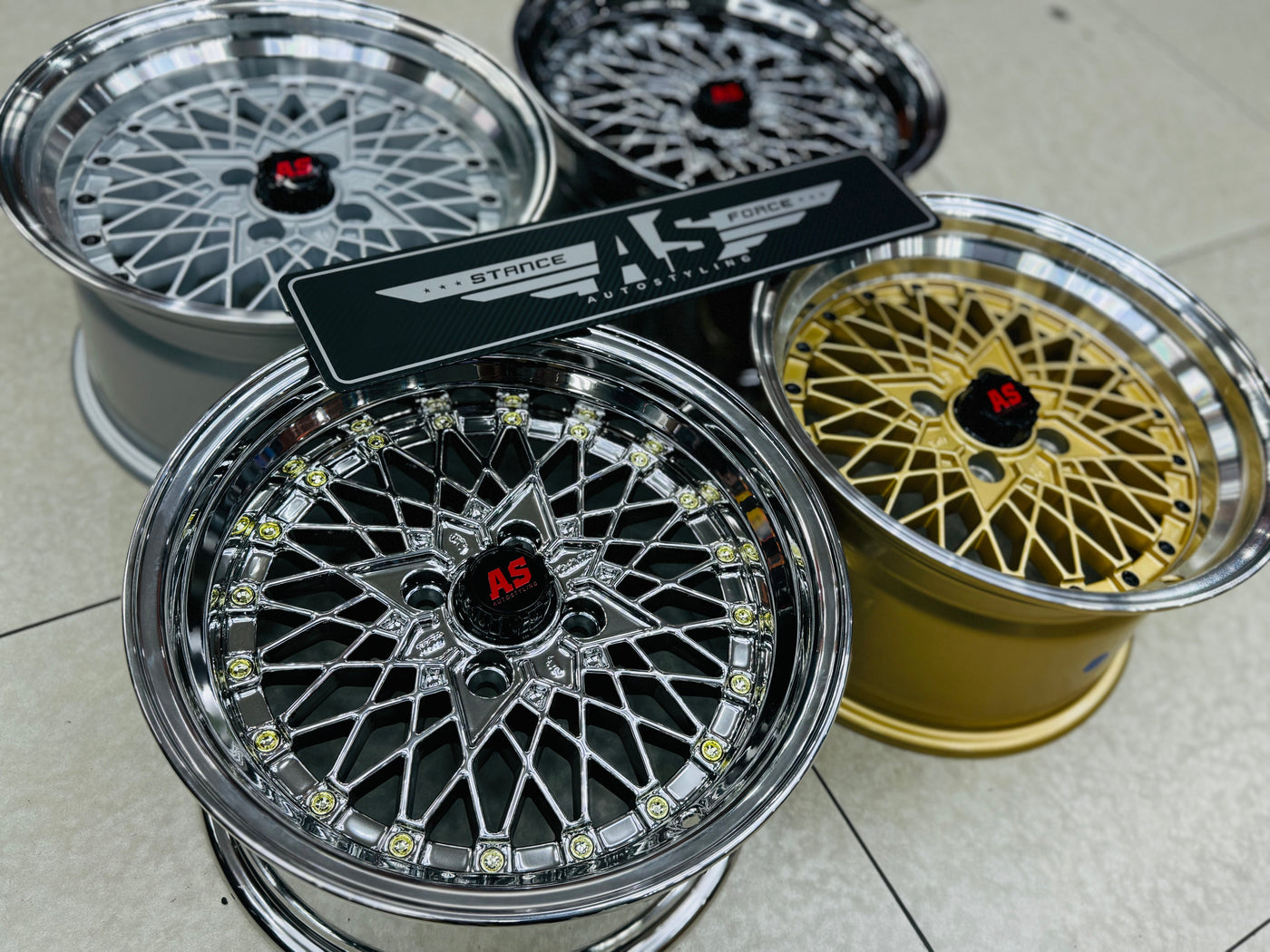 15” AS-SR 4/100 SILVER WHEELS