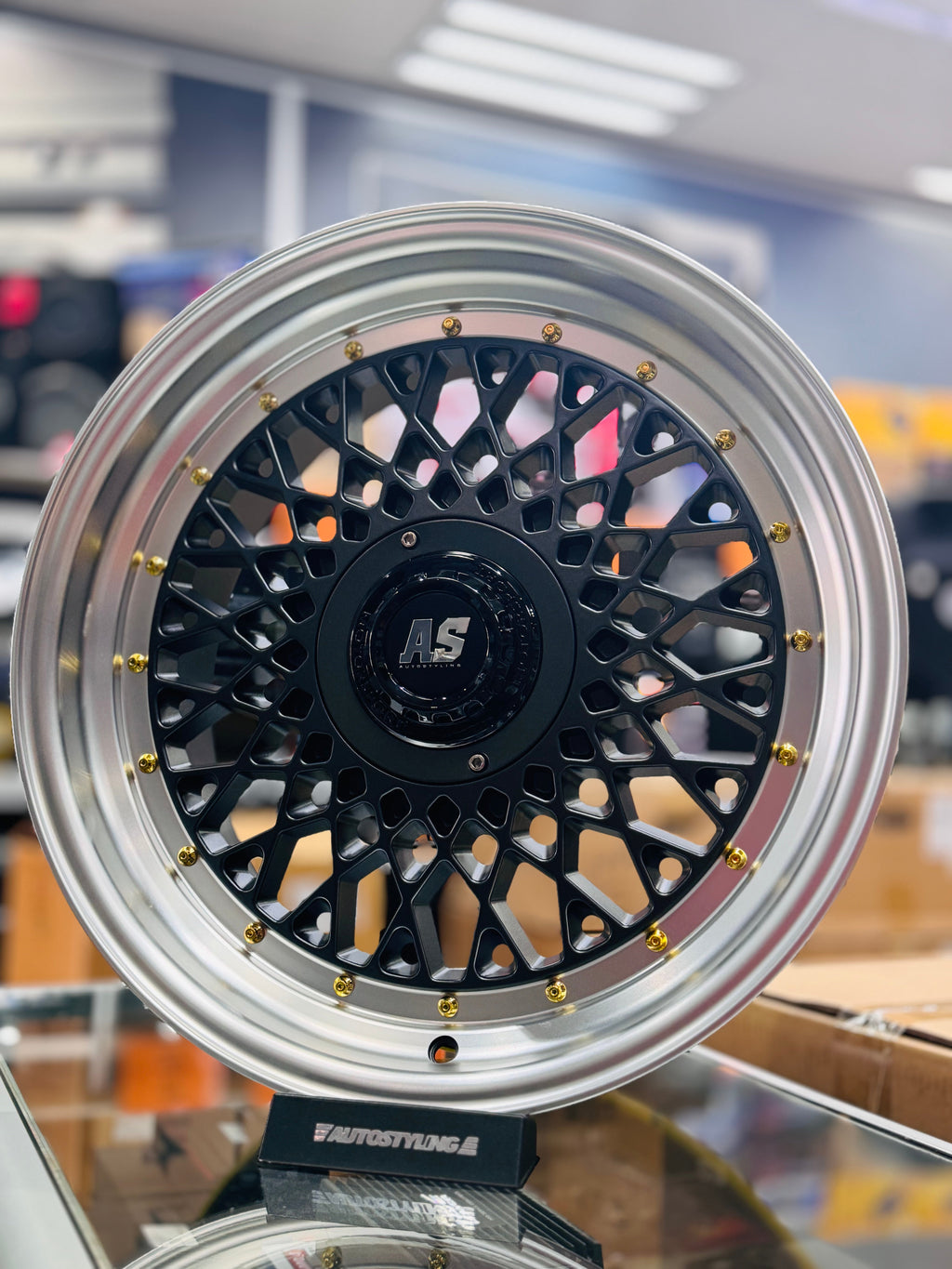 17'' AS- MOTORSPORT MESH 4/100 & 5/100 pcd SATIN GUNMETAL