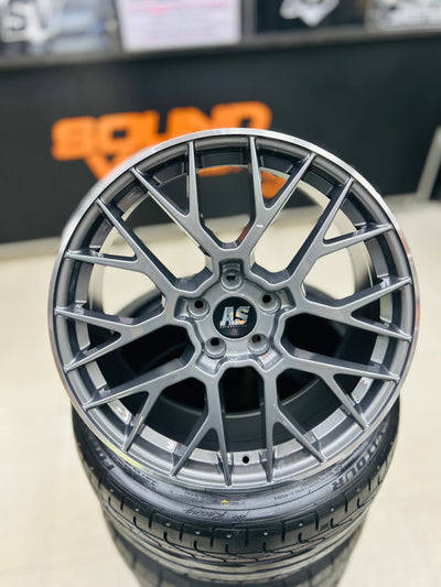 19” AS-PORSH  5x112 MATT GUNMETAL wheels