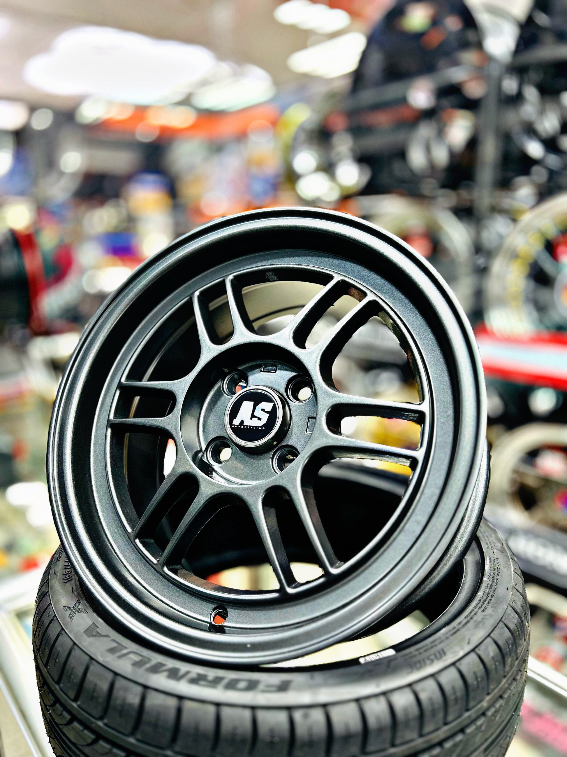 15” AS- ENKEI 7j 4/100 wheels