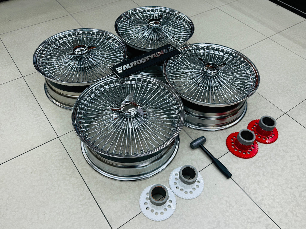 20” AS - 1000 SPOKE WIRE WHEEL FITS ALL CARS