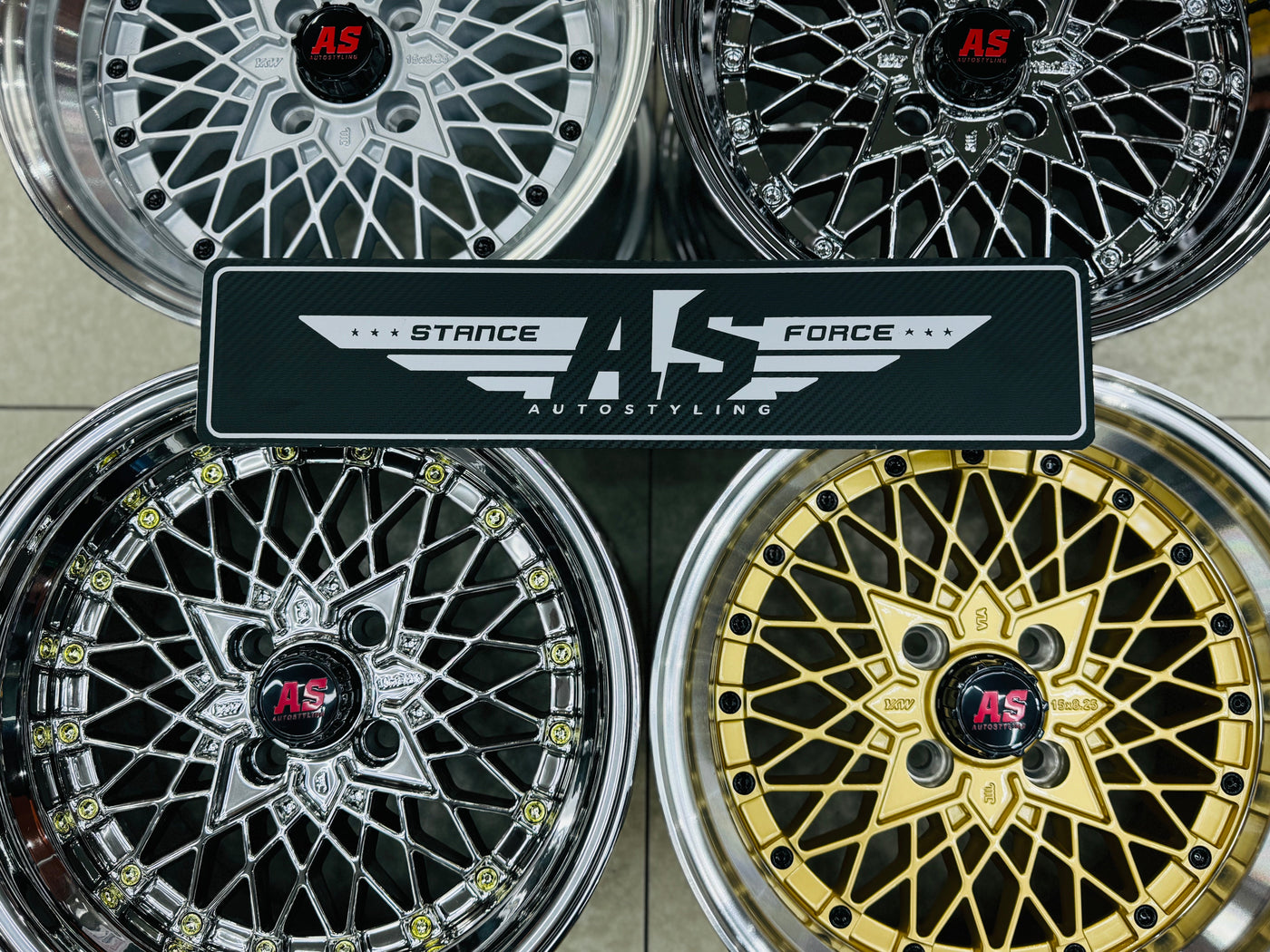 15” AS-SR 4/100 SILVER WHEELS