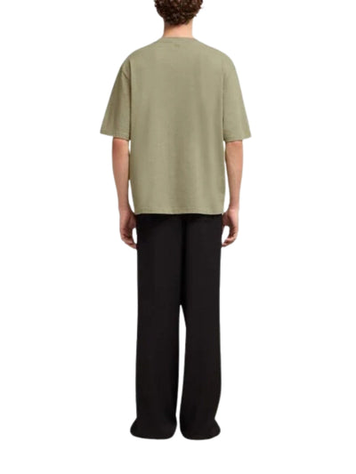 Ami T-Shirt Logo Heather Sage