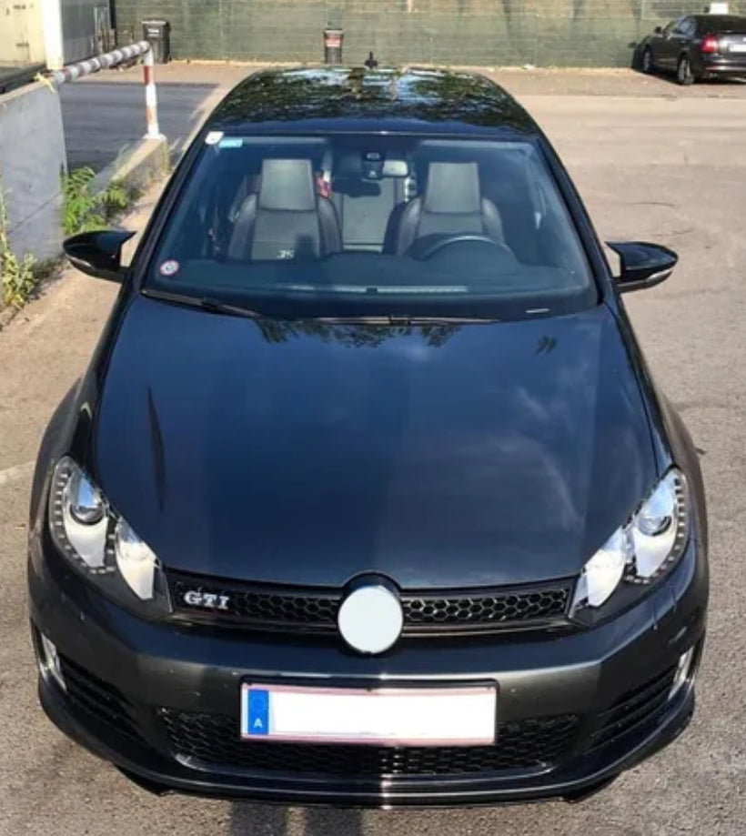 VW GOLF MK 6  M4 / BATMAN MIRROR COVERS GLOSS BLACK