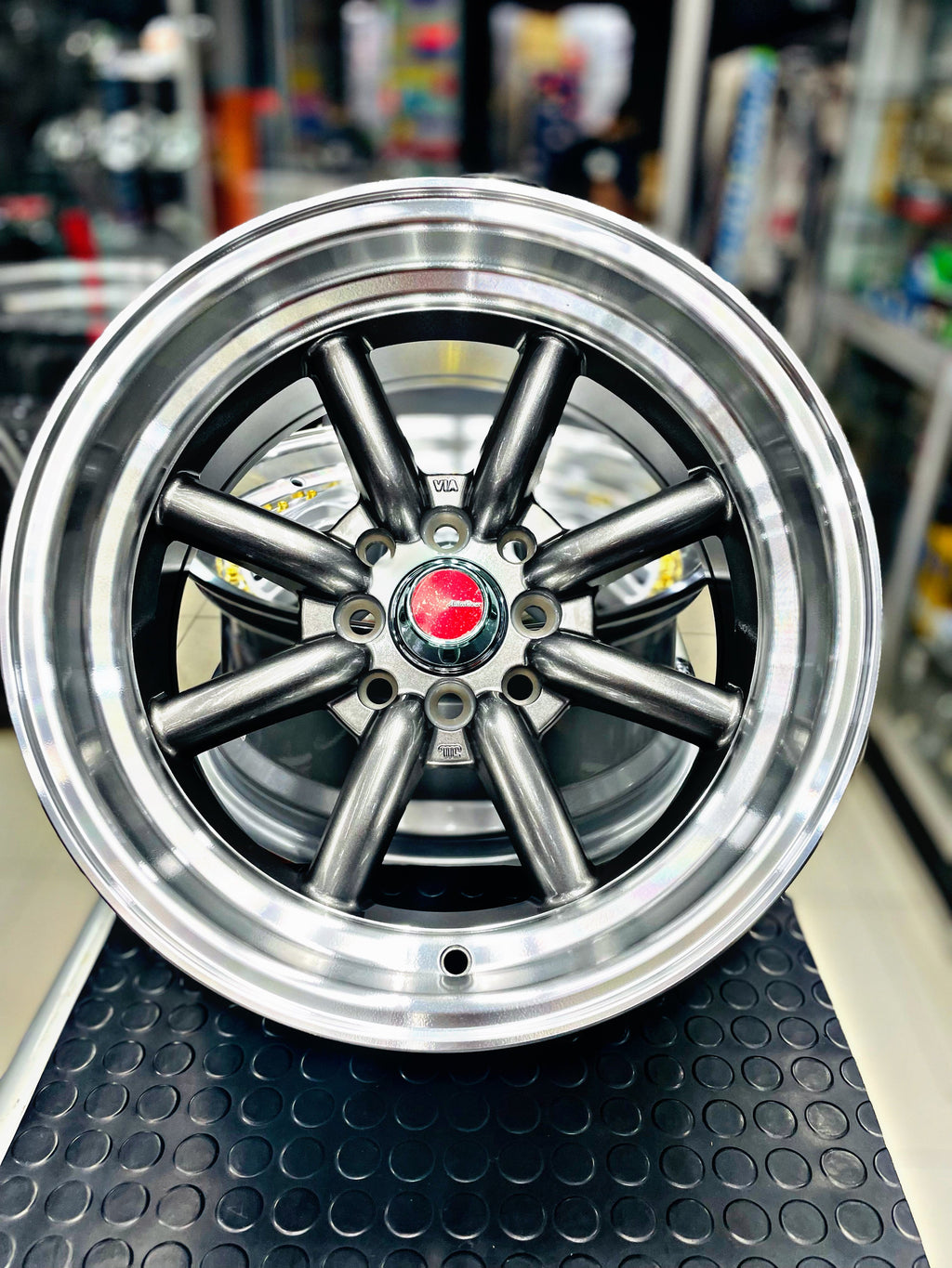 15” AS-WATA 8j 4/100 4/114 GREY  RIMS