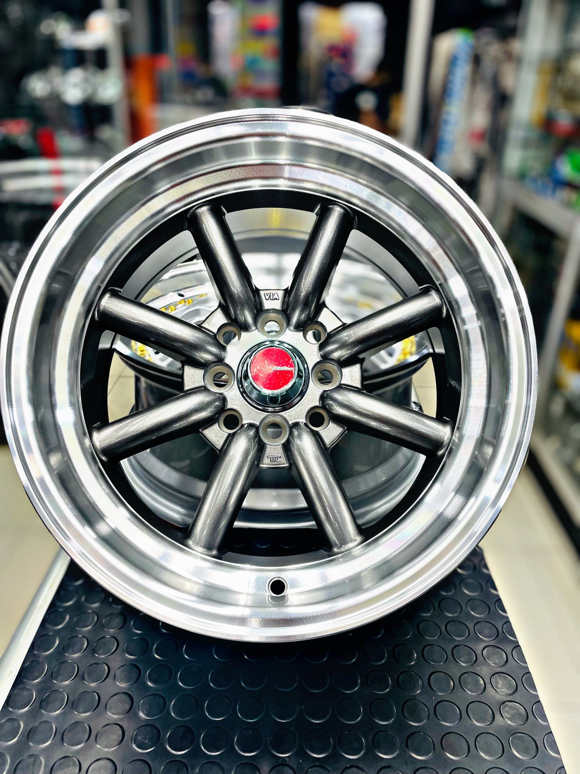 15” AS-WATA 8j 4/100 4/114 GREY  RIMS