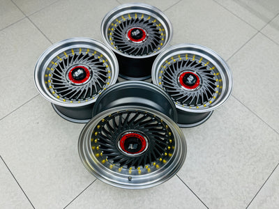 15” AS-SUPERFIN 4/100 & 4/114 MATT GREY   WHEELS