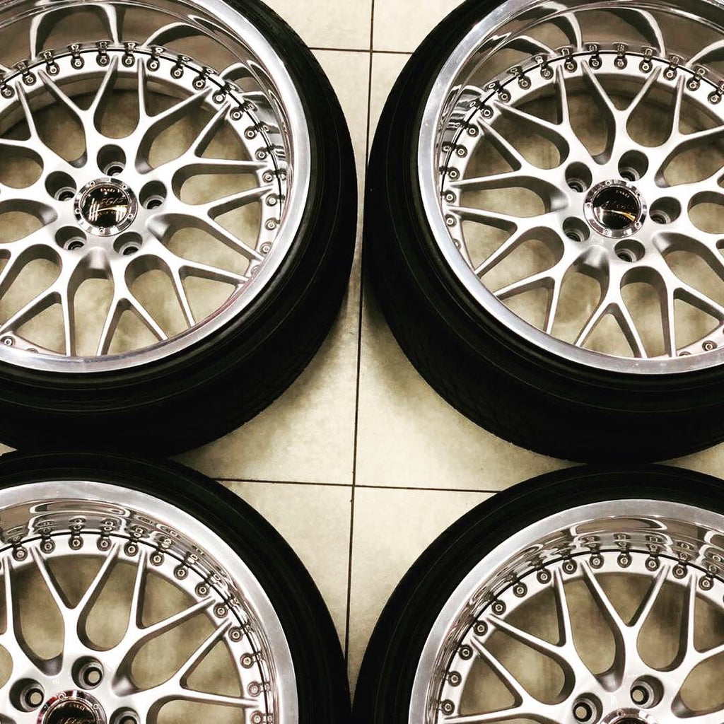 18” 3pce ENKEI AEGIS SPLIT JDM WHEELS 5/114