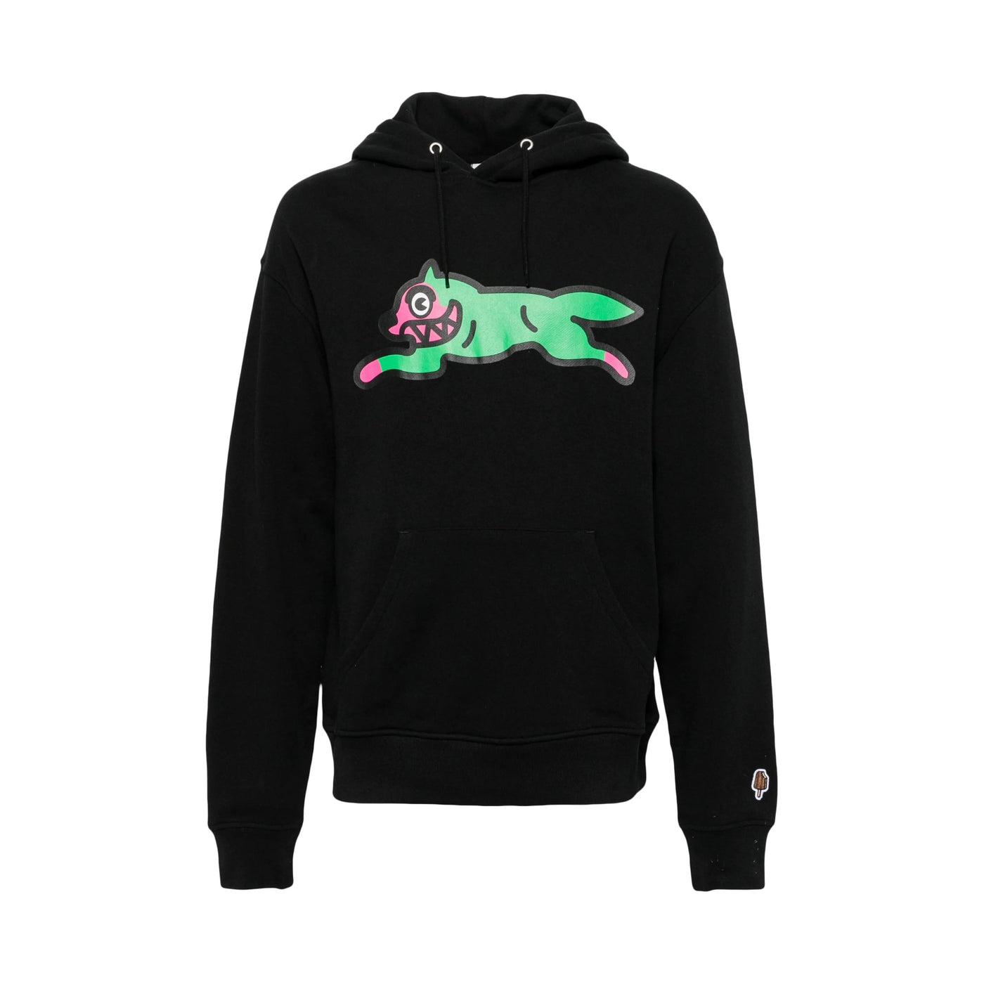Ice-Cream Hoodie Running Dog Black