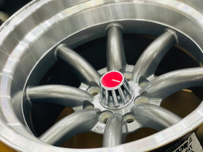 15” AS-WATA 9/10.5J 4/100 4/114 GUNMETAL RIMS