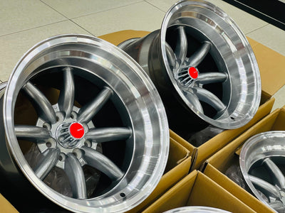 15” AS-WATA 9/10.5J 4/100 4/114 GUNMETAL RIMS