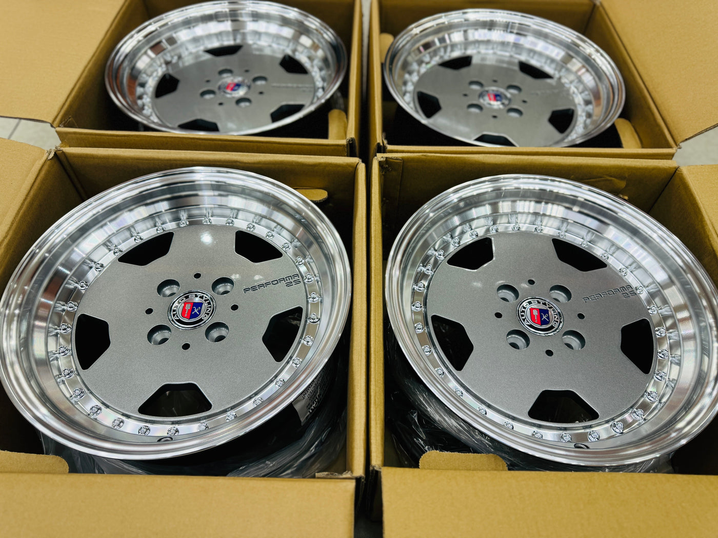 15” AS- PERFORMA M/ BLOCK 4/100 WHEELS