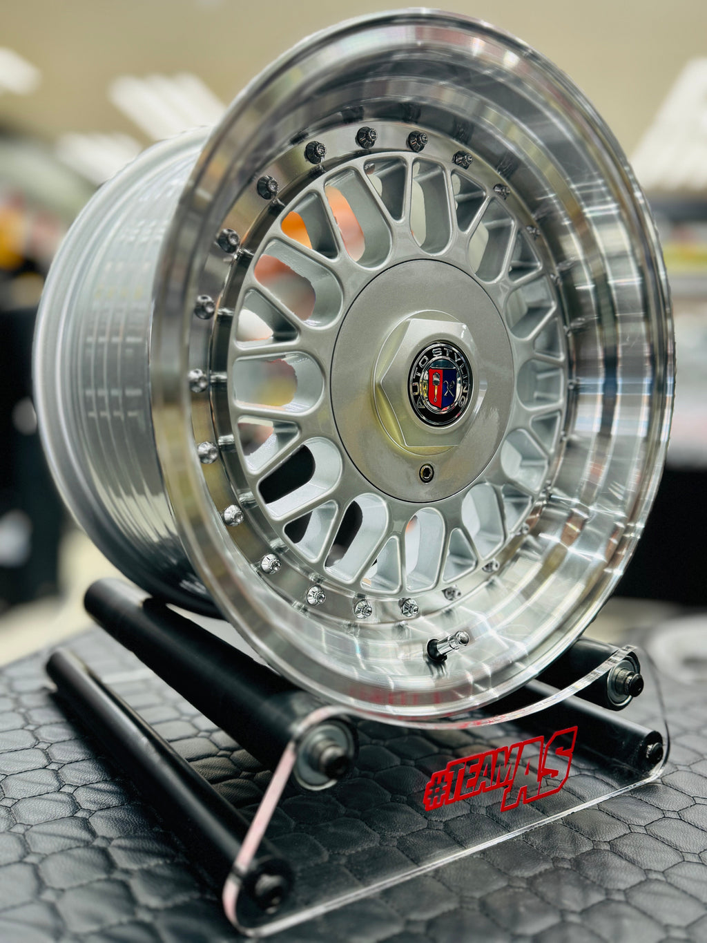 15” AS- 7680 4/100 4/114 silver wheels