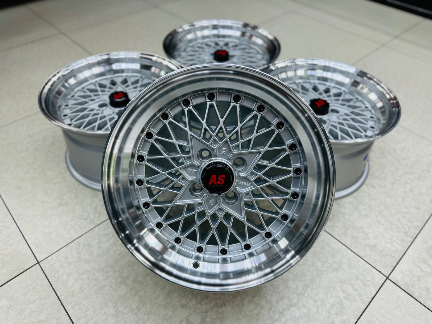 15” AS-SR 4/100 SILVER WHEELS