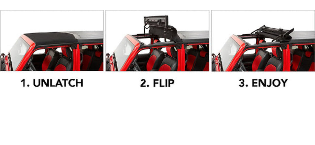 JEEP WRANGLER Half Soft Top Sunroof - 07-18 Wrangler JK ( USED ) 6months old