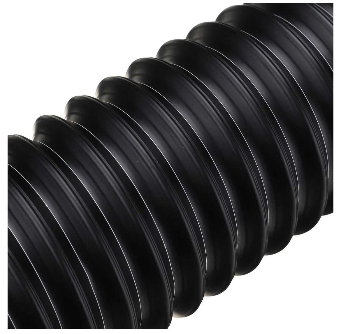 76mm 1M Car Air Intake Cold Pipe Flexible Ducting Feed Hose Induction Kit Black