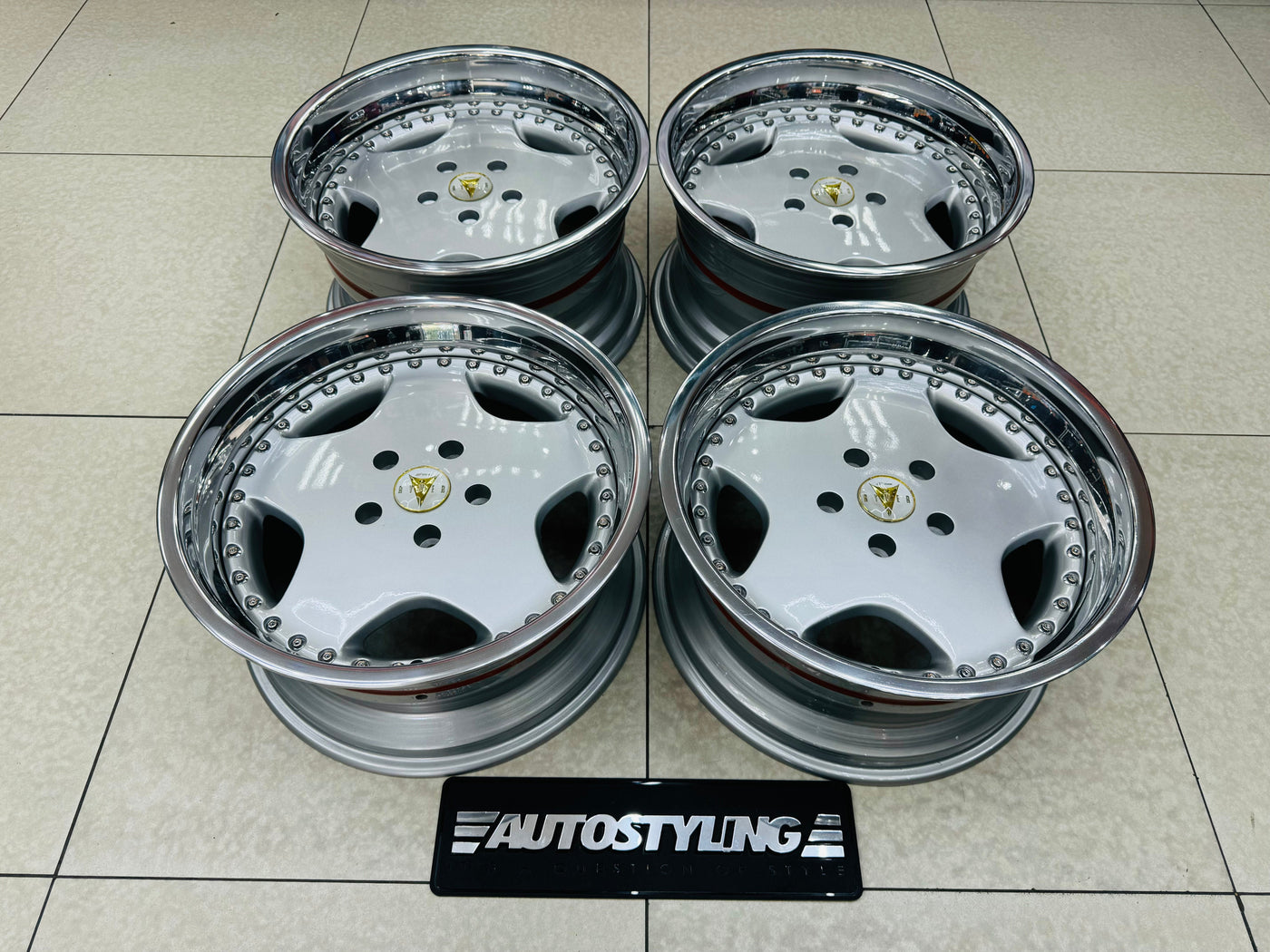 18” WORK RYVER 3 pce split wheels 5x120  pcd