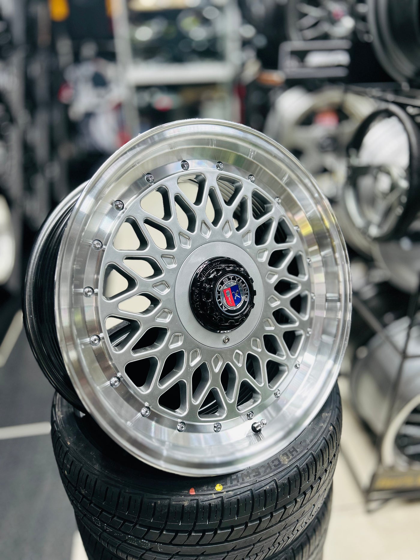 17'' AS-P-MESH M7690 4/100 4/114 SILVER WHEELS