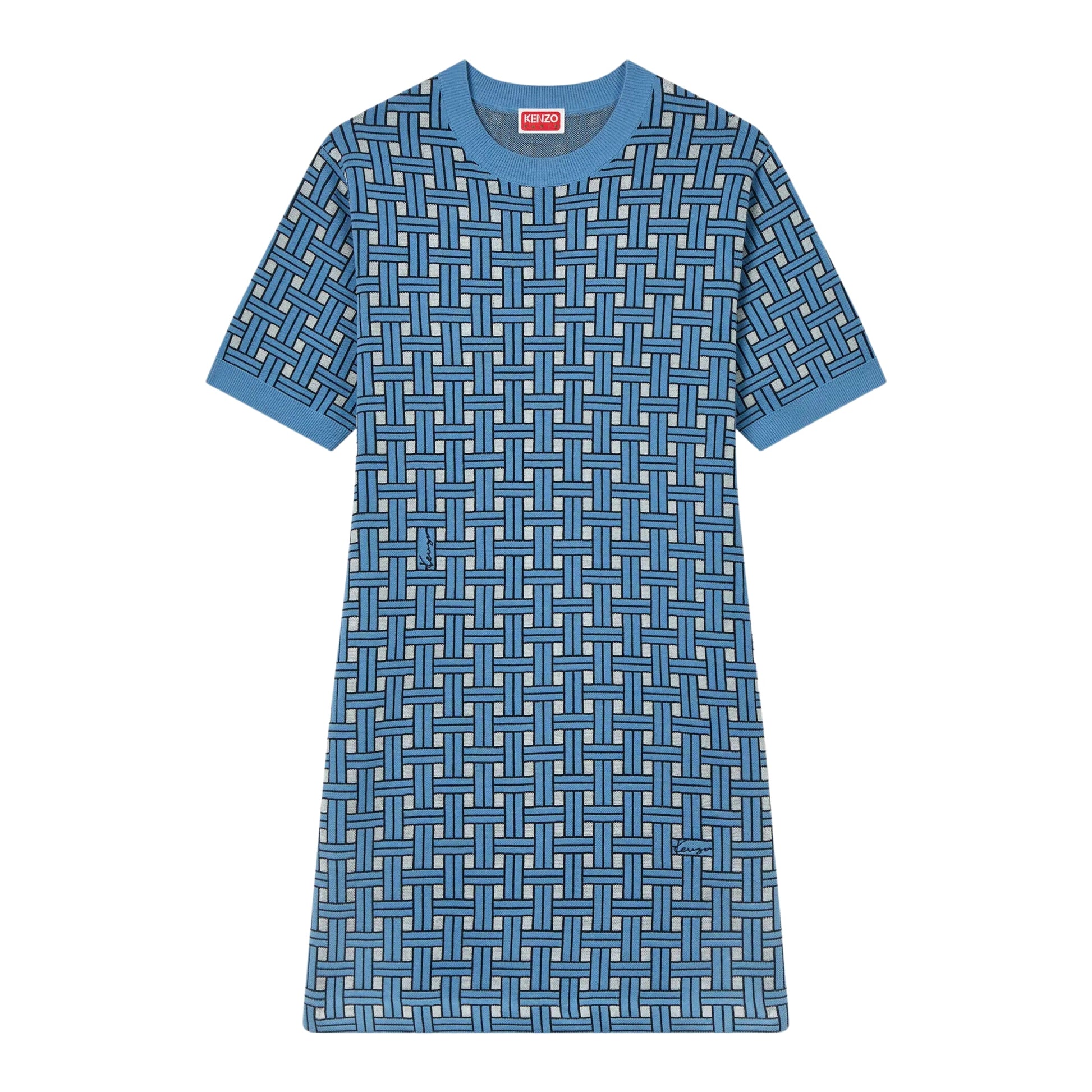 Kenzo T-Shirt Ladies Weave Long Blue