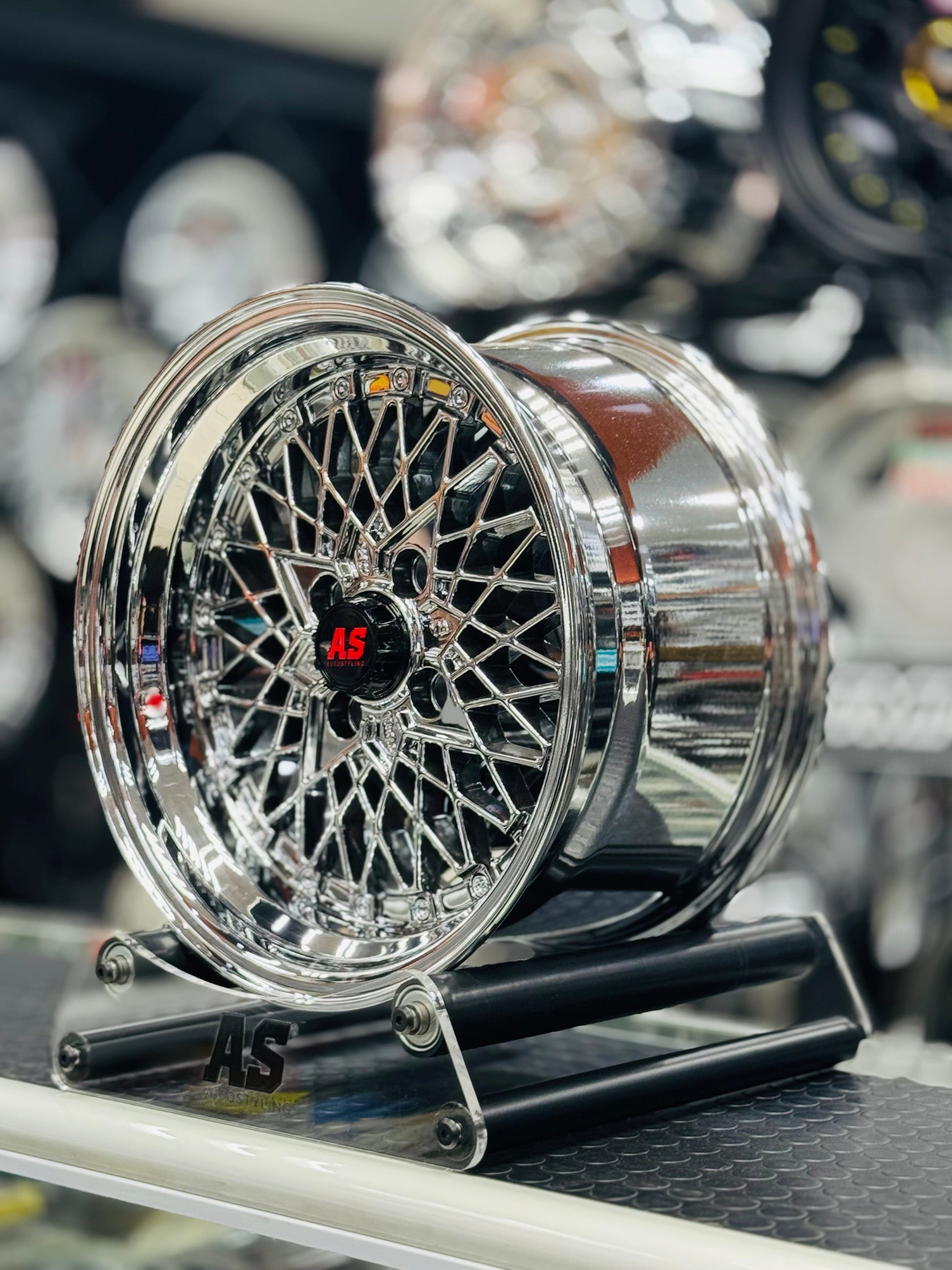 15” AS-SR 4/100 BLACK CHROME