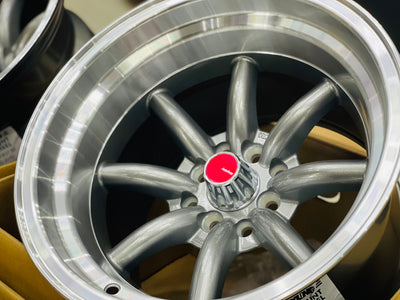 15” AS-WATA 9/10.5J 4/100 4/114 GUNMETAL RIMS