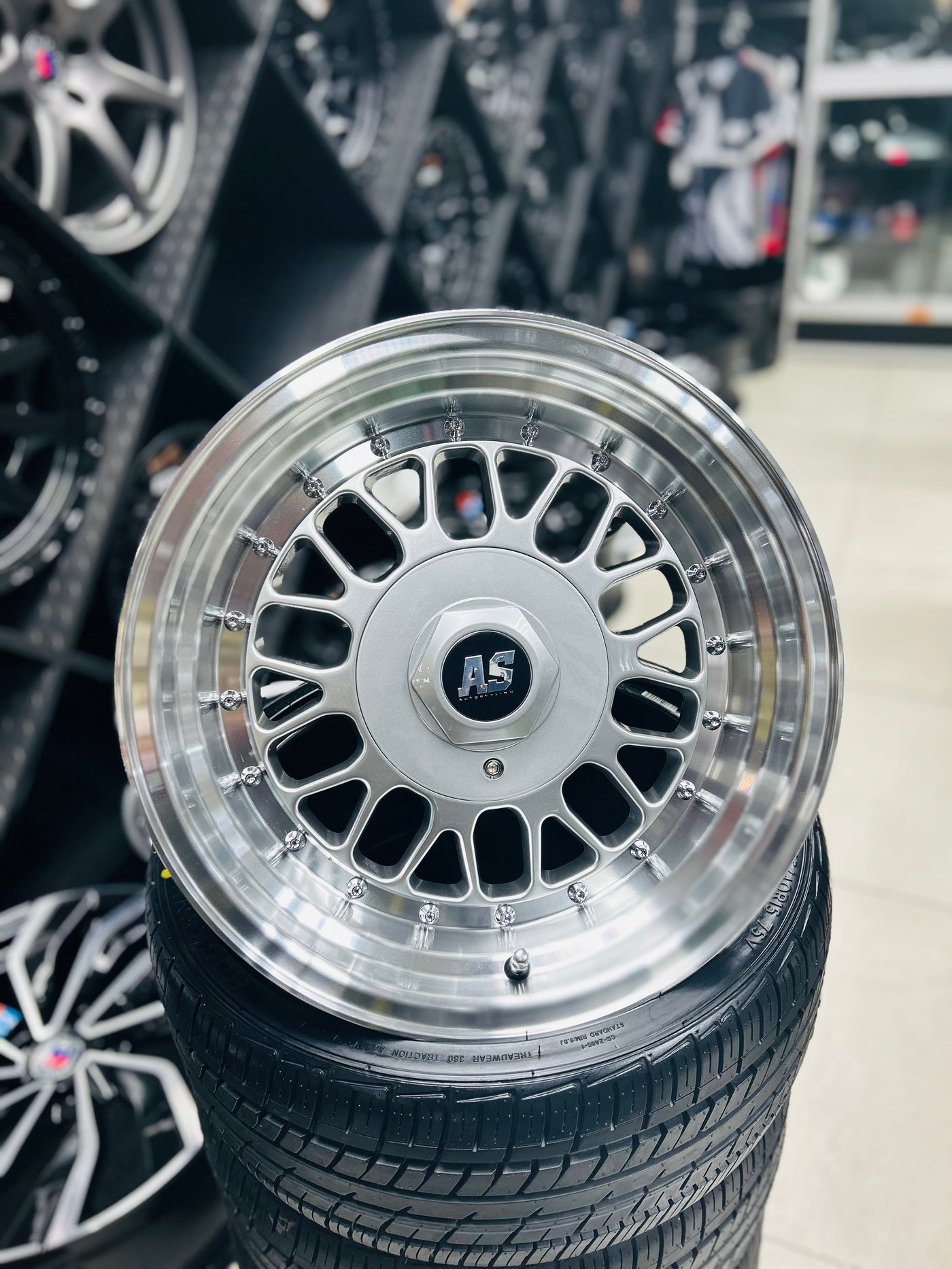 15” AS- 7487 BLAZE 4/100 4/108  SILVER