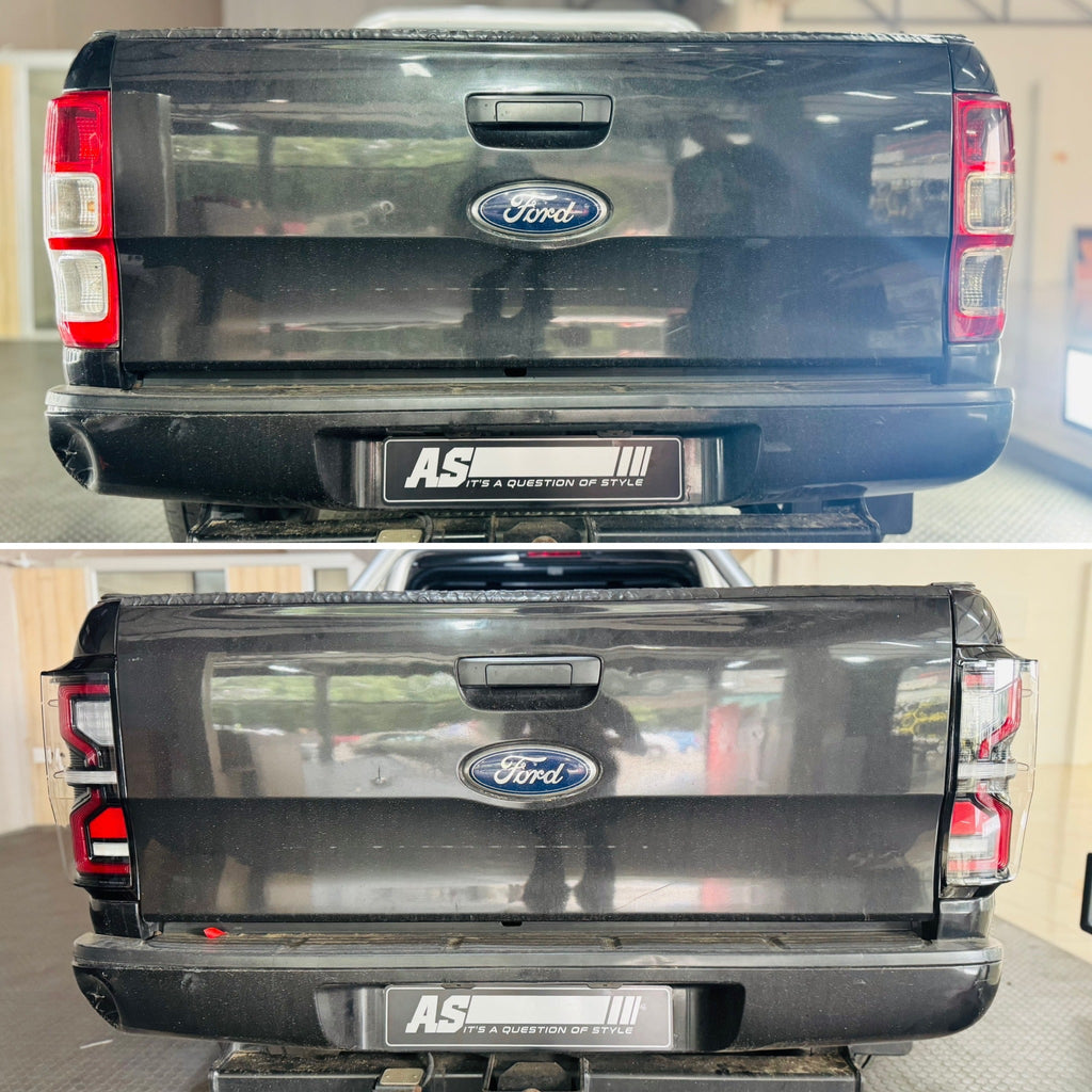 VLAND Full LED Tail Lights For Ford Ranger (T6) 2012-2018 BLACK
