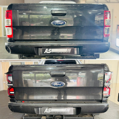 VLAND Full LED Tail Lights For Ford Ranger (T6) 2012-2018 BLACK